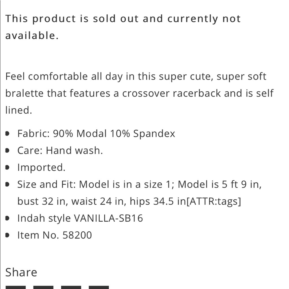 Indah body bralette - Picture 3 of 4